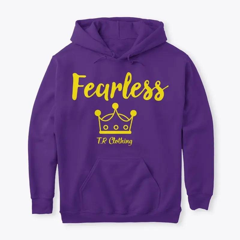 Fearless Hoodie (Purple/Yellow- Unisex)