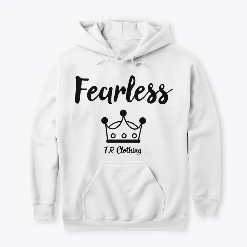 Fearless Hoodie (White/Black- Unisex)