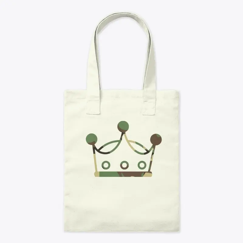 Fearless Tote Bag (Camo/Crown)